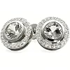 Goldmaid Damen-Ohrstecker 585 Wei�gold 48 Diamanten 2 Weisstopaz 0,19ctPa O2064WG