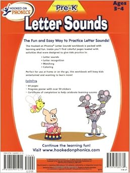Hooked on Phonics Pre-K Letter Sounds Workbook: Hooked On Phonics ...