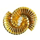 Antique Diamond Swirl Brooch, circa 1940s