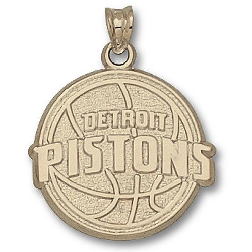 Logoart Detroit Pistons 5/8 10K Gold Pendant