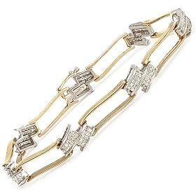1 1/2ctw Yellow Gold Princess Cut Open Wave TB