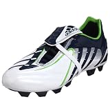 adidas Little Kid/Big Kid Absolado PowerSwerve TRX FG Soccer Shoe,White/Indigo/Green,3.5 M US Big Kid