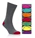7 Pairs of Cotton Rich Freshfeet Assorted Socks with Silver Technology