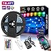 Nexillumi LED Strip Lights with Remote, APP Control Color Changing Rope Lights 16.4ft SMD 5050 RGB Light Strips with IR Remote Sync to Music for TV, Bedroom, Party and Home Decoration