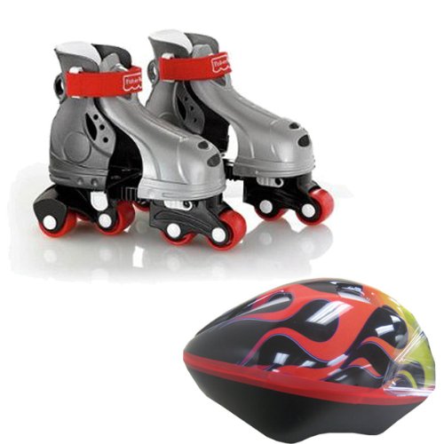 Fisher-Price My First Skates - Boys Plus Hot Rod Helmet