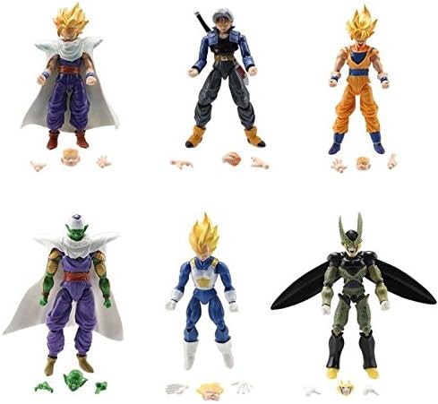 6pcs JP Anime Dragon Ball Z Action Figure Dragonball Z DBZ Toys Goku Piccolo Set Action Figure Statues Action &amp; Toy Figure Accessories