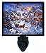 Christmas Night Light, Merry Christmas, Horse and Carriage LED Night Light