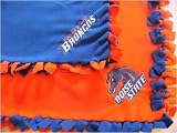 Boise State Broncos Hand-Tied Fleece 67x55 NCAA Collegiate Blanket