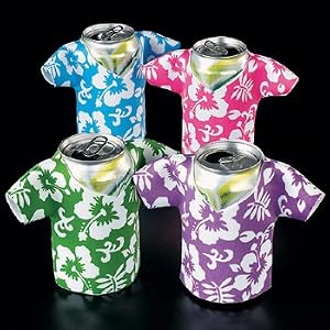 Click to buy Foam Hawaiian Shirt Can Coolio's Coolers - Tiki Luau Koozie Time! (12)from Amazon!