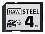 Hoodman RAWSDHC4GBST RAW STEEL 4GB SHDC Class 10 Memory Card
