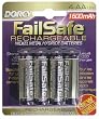 FailSafe AA NIMH 1600 mAh Batteries (4) - Electronics - Accessories