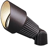 Kichler Lighting 15309AZT 12-Volt Low Voltage Accent Light with Heat Resistant Flat Glass Lens, Tex