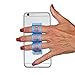 LAZY-HANDS 3-Loop Phone Grip - FITS Most - Blue Hand-in-Circle