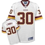 LaRon Landry Jersey: Reebok White Replica #30 Washington Redskins Jersey - Large