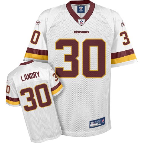 Reebok Washington Redskins LaRon Landry Replica White Jersey Small