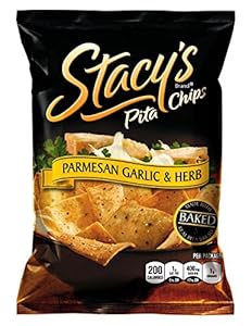 Stacy's Pita Chips, Parmesan Garlic & Herb, 1.5-Ounce Bags (Pack of 24)