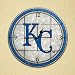 MLB Kansas City Royals Stained Glass Wall Clock