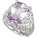Sterling Silver Rose de France Amethyst Ring title=