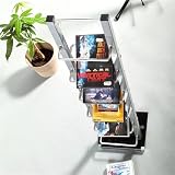 LOUNGE DESIGN CD ST&Auml;NDER REGAL 138 von Design Delights retro style metall kult rack silber