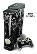 Xbox 360 Skin - System Console Skin and two Xbox 360 Controller Skins - Black Butterfly