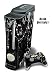 Xbox 360 Skin - System Console Skin and two Xbox 360 Controller Skins - Black Butterfly