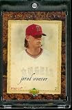 2007 Upper Deck Artifacts # 16 Jered Weaver Los Angeles Angels - Baseball Card - Shipped in Protrective Display Case !