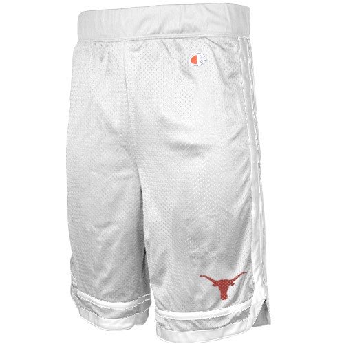 Buy Champion Texas Longhorns White Below the Knee Shorts by Champion