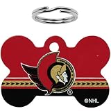 NHL Ottawa Senators Bone Engravable Pet ID Tag
