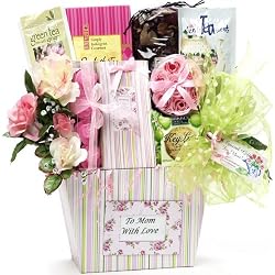 Art of Appreciation Gift Baskets To Mom With  Love Tea, Snacks & Treats
