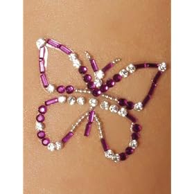 Butterfly Crystal Tattoo