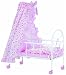 Corolle Floral Print Canopy Doll Bed