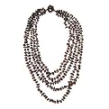 Multi-Strand Genuine Red Jasper Necklace