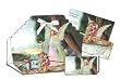 12 Baptism Bomboneiras, Ribbons, Party Favors, and Invitations with Envelopes - Guardian Angel, in Spanish