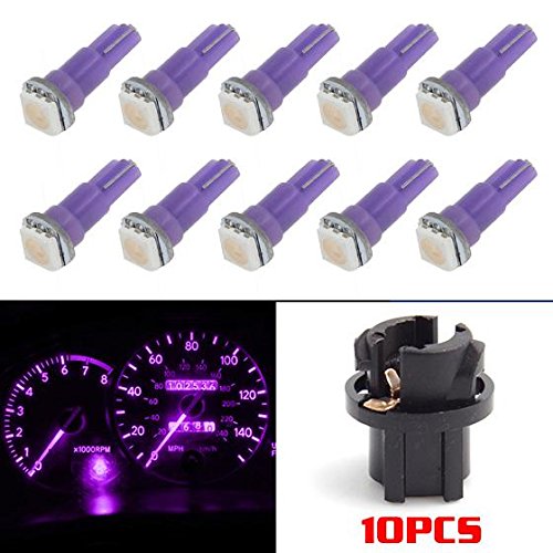 Partsam 10pcs purple pc74 73 instrument panel led light…