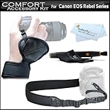Comfort Kit For Canon EOS Rebel 60D T3I T2I T1I XSI XS T3 Series DSLR Camer ....