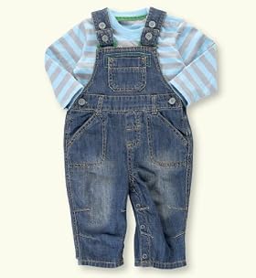 Pure Cotton Denim Dungaree Outfit
