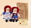 Raggedy Ann & Andy 12" Collector's Case with Certificate of Authenticity by Russ Berrie