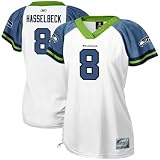 Reebok Seattle Seahawks #8 Matt Hasselbeck Ladies White Field Flirt Premium Fashion Jersey (Small) at Amazon.com