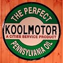 Huge Koolmotor Oil Metal Sign