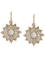 Nam Cho "Bulls Eye" Champagne Diamond Earrings in 18k