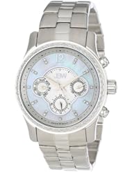 JBW Womens J6272A  Diamond Bezel Mother-Of-Pearl Chronograph Watch