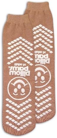 PillowPaws Terries Slip Resistant Socks X-LARGE (TAN)