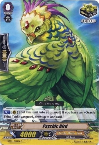 Cardfight!! Vanguard TCG - Psychic Bird (BT02/068EN) - Onslaught of Dragon Souls
