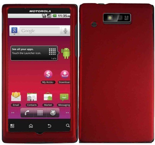 Red Hard Case Cover for Motorola Triumph WX435