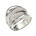 Celesta - Damenring aus 925er Sterling Silber mit 81 wei&szlig;en Zirkonias