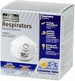 MSA Safety Works 10089692 Harmful Dust N95 Respirator with Exhalation Valve, 10-Pack