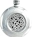 Pewter 6oz Celtic Pattern Hip Flask