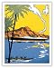 Steamship and Hawaiian Outrigger Canoe, c.1930 - Vintage Hawaiian Fine Art Print - 11