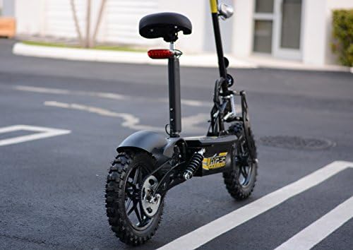 2015 Hyper_racing 1500 Wattage 48v Electric Scooter (Black) W/off Road Wheels By Hypertoyz