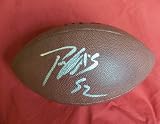 Patrick Willis Autographed NFL Wilson Composite Football, San Francisco 49ers, Ole Miss Rebels, Proof Photo of Patrick Signing for Us.